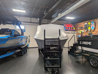 Centurion Ri265 with Predator Power Tower and Factory Bimini Double Up Storage Cover