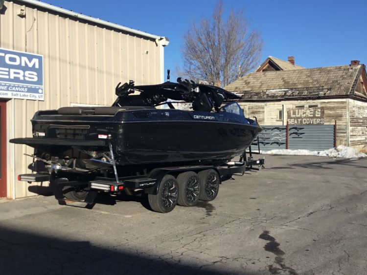 Centruion Ri245 with Preditior Power Tower and vented Windshield Cinch Cover