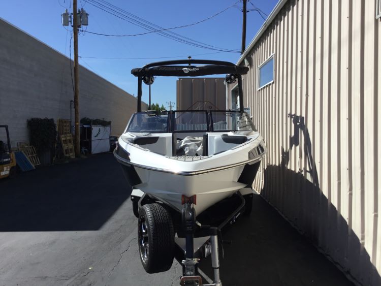Malibu 22 LSV with G5 Tower and Factory Bimini Double Up Storage Cover
