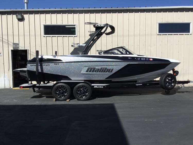 Malibu 22 LSV with G5 Tower and Factory Bimini Double Up Storage Cover