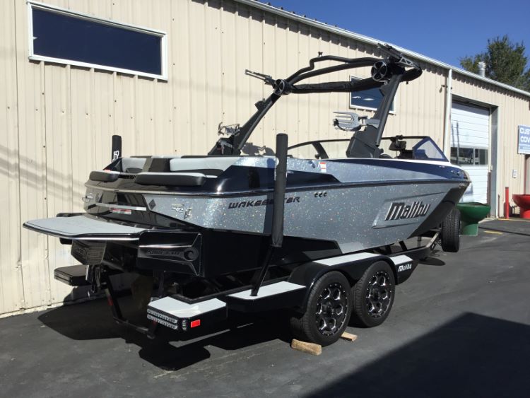 Malibu 22 LSV with G5 Tower and Factory Bimini Double Up Storage Cover