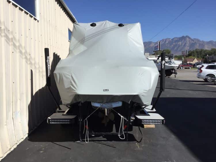 Malibu 22 LSV with G5 Tower and Factory Bimini Double Up Storage Cover