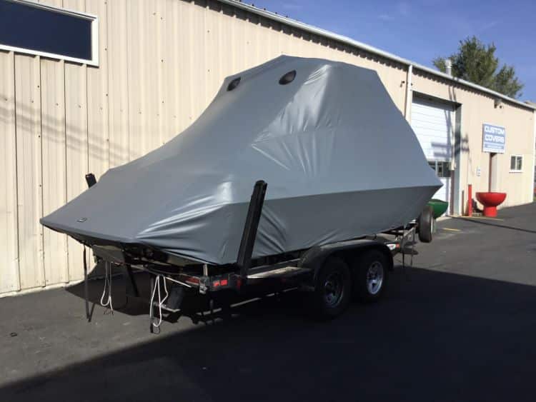 Malibu Sunsetter XTi with Titan 3 Tower and FCT bimini Double Up Storage cover