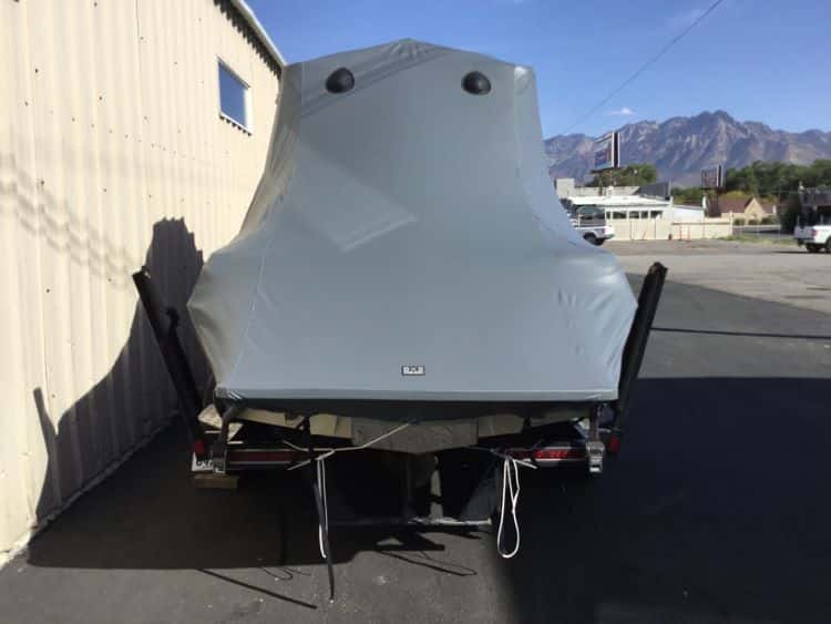 Malibu Sunsetter XTi with Titan 3 Tower and FCT bimini Double Up Storage cover
