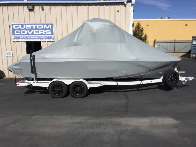 2023 Malibu Wakesetter 23 LSV Double Up storage cover with G5 Tower and Factory Bimini