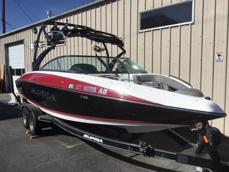 Supra Sunsport 242 Progressive With Roswell Bimini Double Up Storage Cover