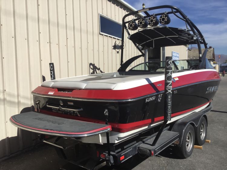 Supra Sunsport 242 Progressive With Roswell Bimini Double Up Storage Cover