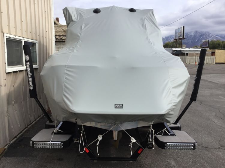 Malibu 22 LSV G-3.5 With Factory Bimini Double Up Storage Cover