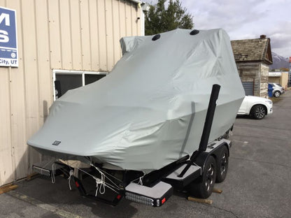 Malibu 22 LSV G-3.5 With Factory Bimini Double Up Storage Cover