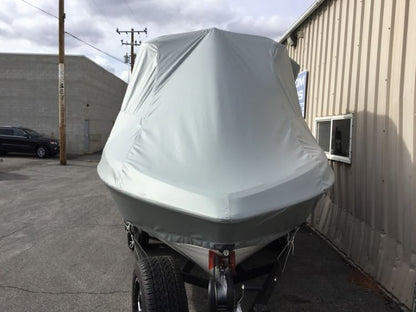 Malibu 22 LSV G-3.5 With Factory Bimini Double Up Storage Cover