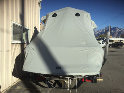 Moomba Mobius LS with Rat-A-Cage Gen 3 Tower and FCT Bimini Double Up Storage Cover