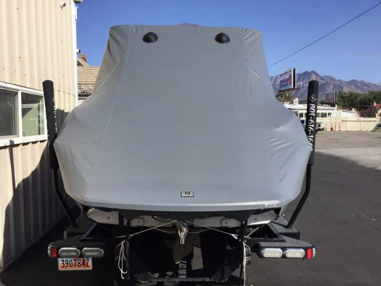 Nautique G21 with FCT14/16 Tower and FCT Bimini Double Up Storage Cover