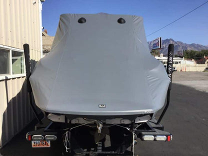 Nautique G21 with FCT14/16 Tower and FCT Bimini Double Up Storage Cover