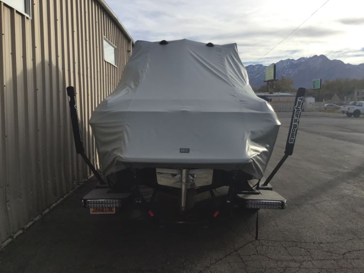 Malibu 23 LSV with G3.5 Tower and Factory Bimini Double Up Storage Cover