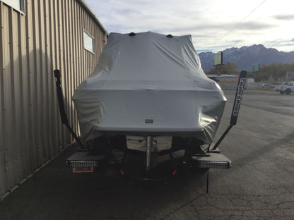 Malibu 23 LSV with G3.5 Tower and Factory Bimini Double Up Storage Cover
