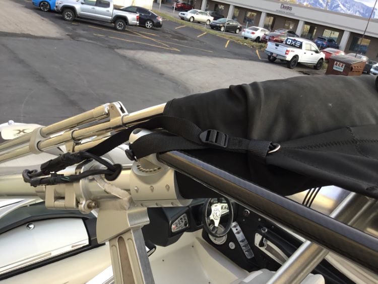 Zero Flex Tower 5.1 8' tower mounted shade sail, ~97" wide