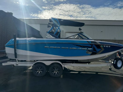 Nautique G23 with Factory BImini Double Up Storage Cover