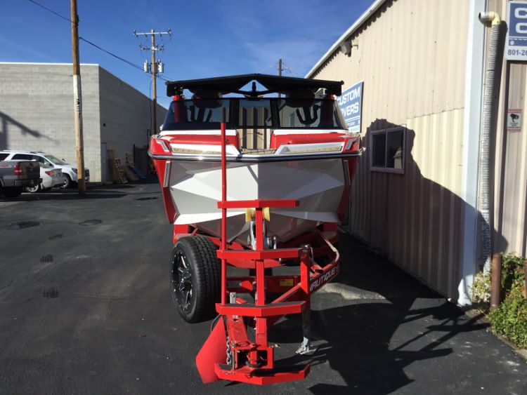 Nautique paragon G23 with telescoping tower Tower Down Double Up Storage Cover