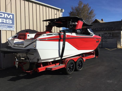 Nautique paragon G23 with telescoping tower Tower Down Double Up Storage Cover