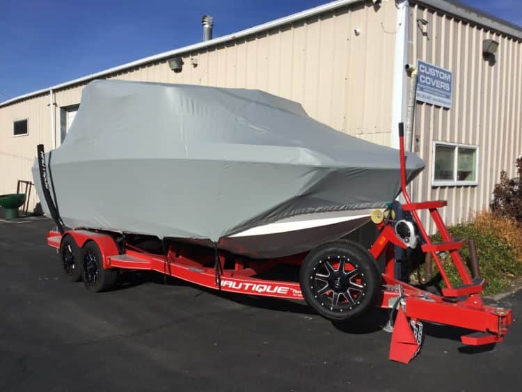 Nautique paragon G23 with telescoping tower Tower Down Double Up Storage Cover