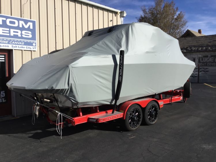 Nautique paragon G23 with telescoping tower Tower Down Double Up Storage Cover