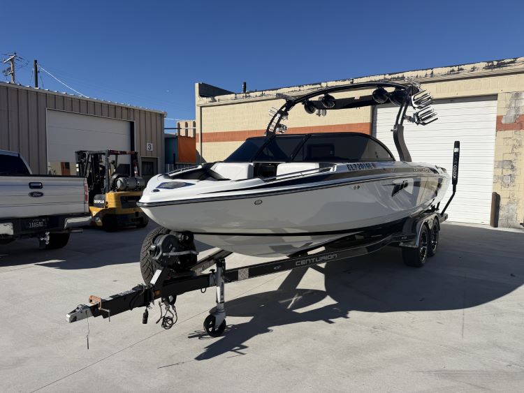 Centurion Enzo SV244 With Aegis Tower and FCT Bimini Double Up Storage Cover
