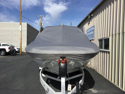 Centurion Fe25 with a DropZone Tower, FCTv3 bimini and Skylon SpringLock board racks