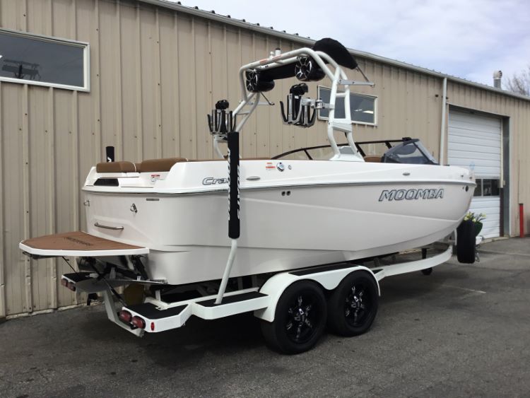 Moomba Craz with Pro-Edge Tower Double Up Storage Cover