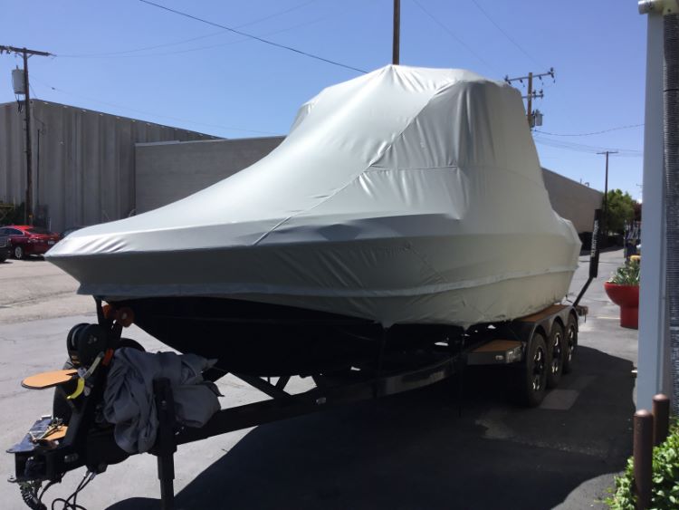 Malibu 25 LSV with GX Tower and Factory Bimini Double Up Storage Cover