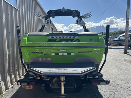 Supra SA With Roswell Pro Edge Tower and Factory bimini Double Up Storage Cover