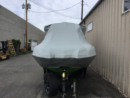 Supra SA With Roswell Pro Edge Tower and Factory bimini Double Up Storage Cover