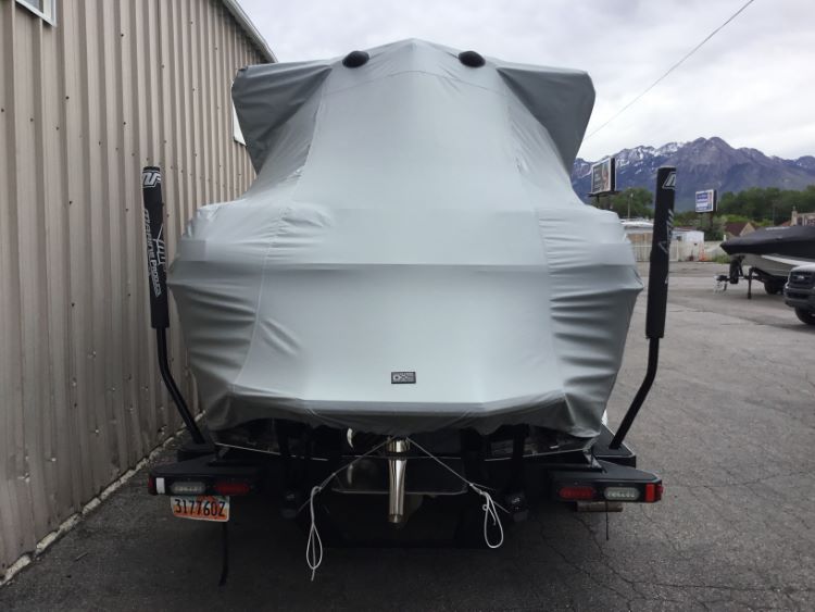 Supra SA With Roswell Pro Edge Tower and Factory bimini Double Up Storage Cover