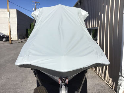 Axis A20 with Grey Skull Tower and Factory Bimini Double Up Storage Cover