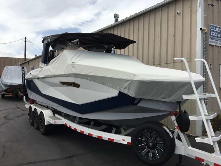 2025 2026 Nautique G25 cinch cover with 2 Stage Telescope Tower