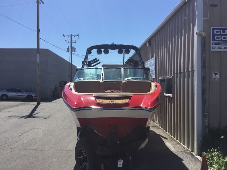 MasterCraft X24 with zft8/zft10 Tower Double up Storage Cover
