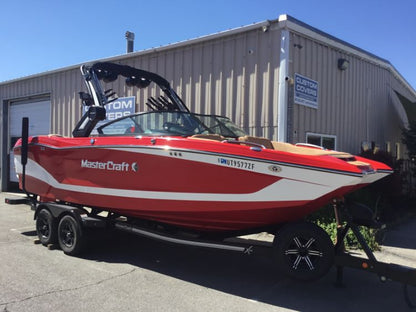 MasterCraft X24 with zft8/zft10 Tower Double up Storage Cover