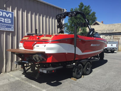 MasterCraft X24 with zft8/zft10 Tower Double up Storage Cover