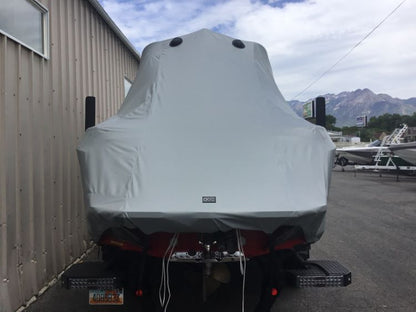 MasterCraft X24 with zft8/zft10 Tower Double up Storage Cover