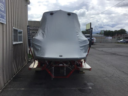 MasterCraft X23 With Factory Bimini Double Up Storage Cover