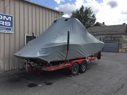 MasterCraft X23 With Factory Bimini Double Up Storage Cover