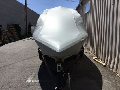 Centurion Avalanche With Evo2 tower and no bimini Double Up Storage Cover