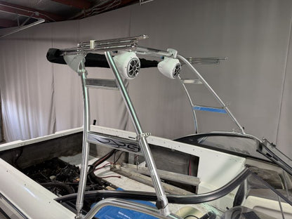 Malibu Wakesetter with Skylon Swoop tower Folding Canopy Top