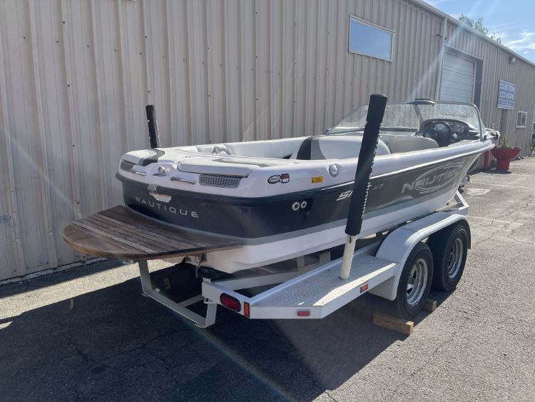 Nautique Ski 196 With Bimini Top Double Up Storage Cover