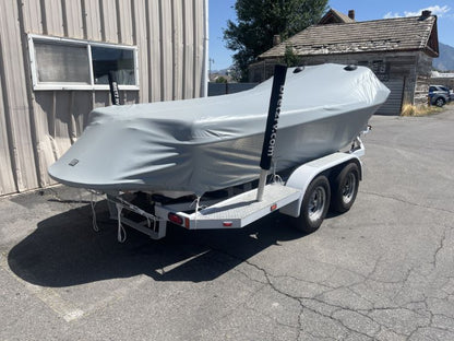 Nautique Ski 196 With Bimini Top Double Up Storage Cover