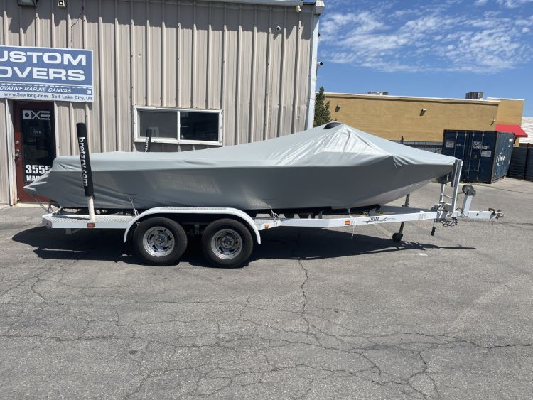 Nautique Ski 196 With Bimini Top Double Up Storage Cover