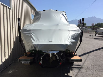Malibu 25 LSV with GX Tower and Factory Bimini Double Up Storage Cover