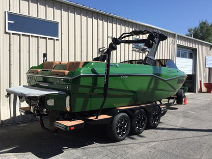 Malibu 25 LSV with GX Tower and Factory Bimini Double Up Storage Cover