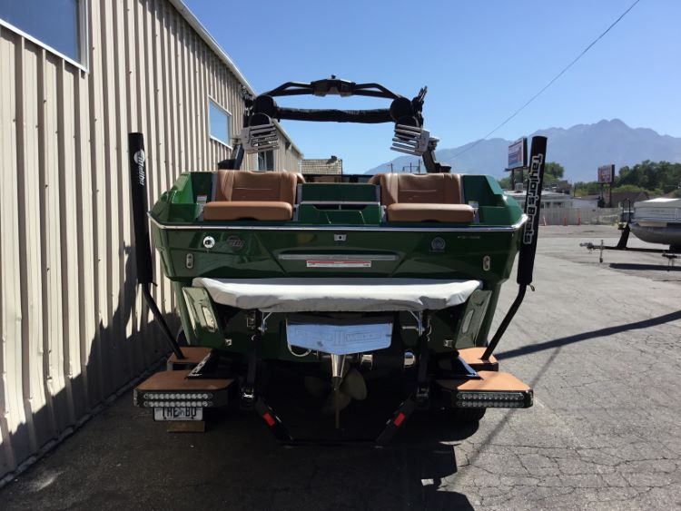 Malibu 25 LSV with GX Tower and Factory Bimini Double Up Storage Cover