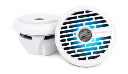 Roswell R1 7.7 inch marine speakers LED