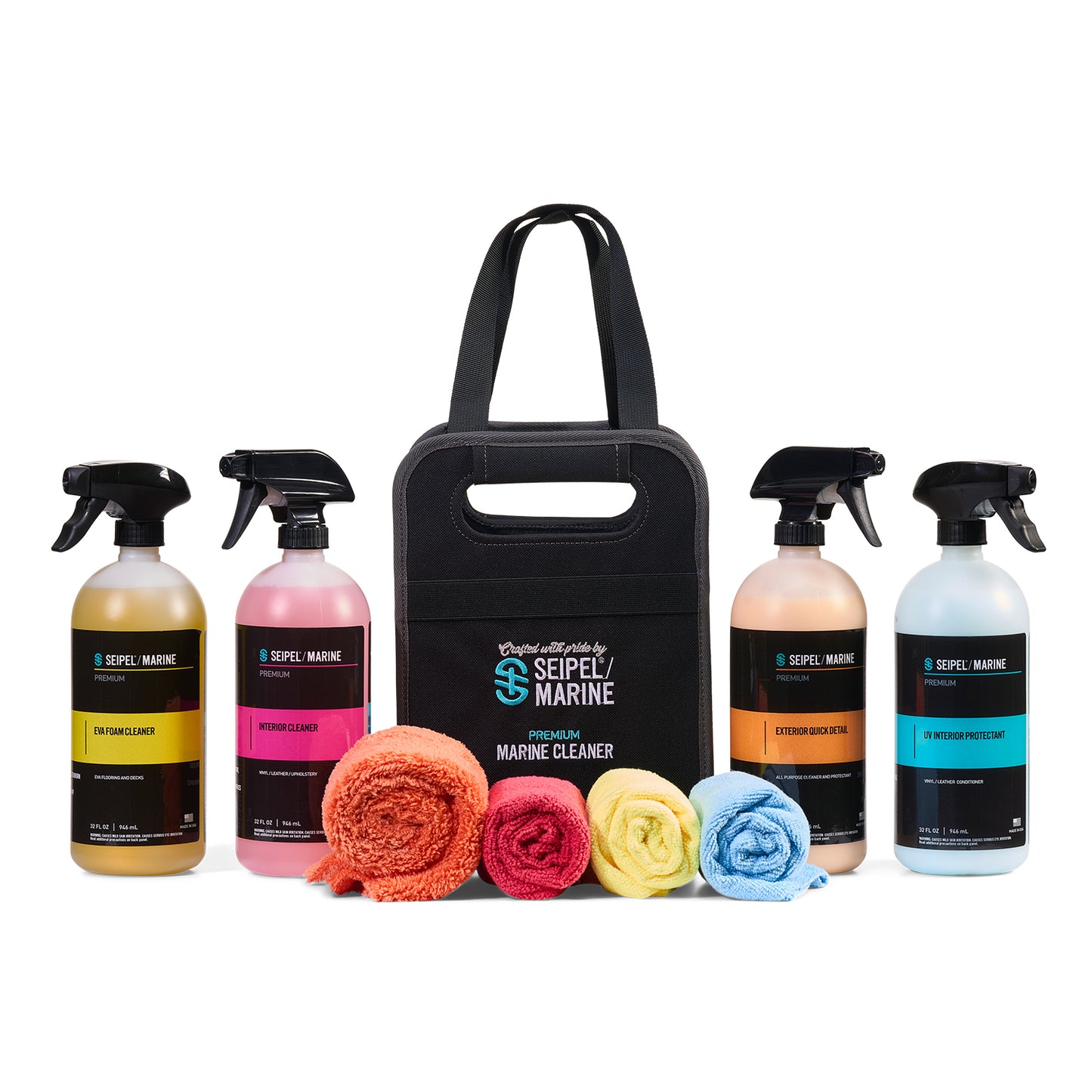 Seipel Marine 4 pack Premium Cleaners with towels